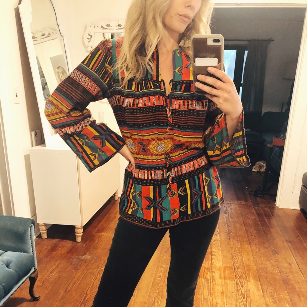 Vintage handmade native top